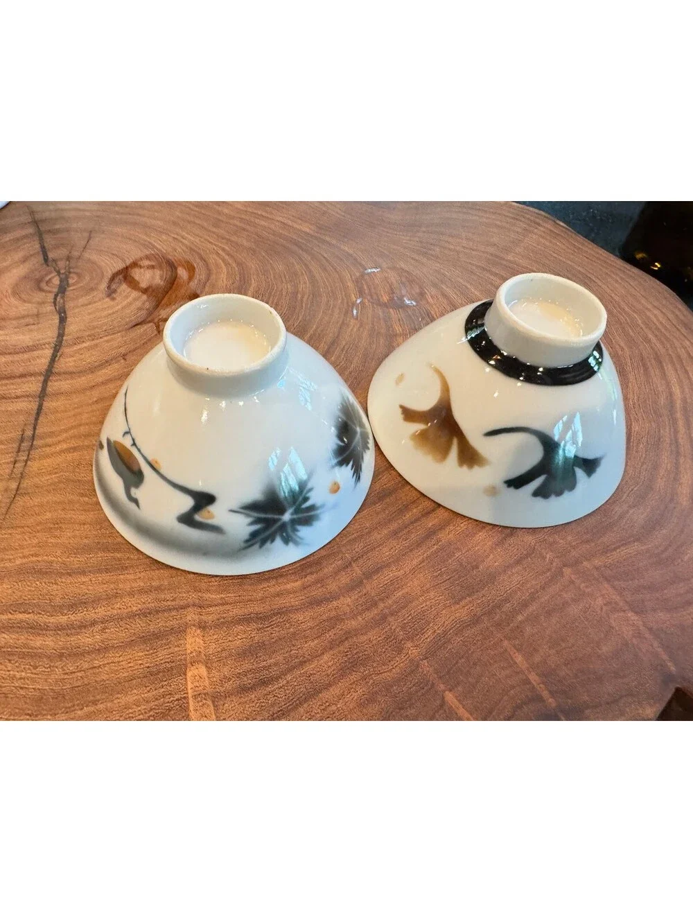 Vintage Japanese Porcelain Rice/Soup Bowls - Set of 2